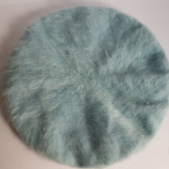 Accessories - Blue Fuzzy Beret Hat Vintage